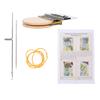 1Set Portable Weaving Loom Wooden Frame for Handmade Textile Craft Simple Knitting Machine for DIY Clothing Repair