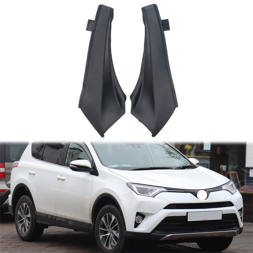Pair Front Wiper Side Cowl Extension Cover Trim For Toyota RAV4 2013-2018 LH &RH