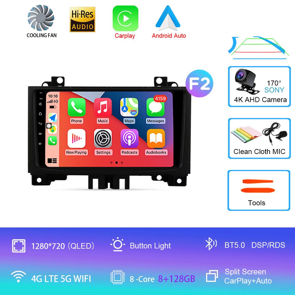 Car Radio 9" Android 14 For Mercedes Benz Sprinter For VW Crafter 2006- 2016 Android CarPlay 4G WIFI GPS Navigation No 2din DSP