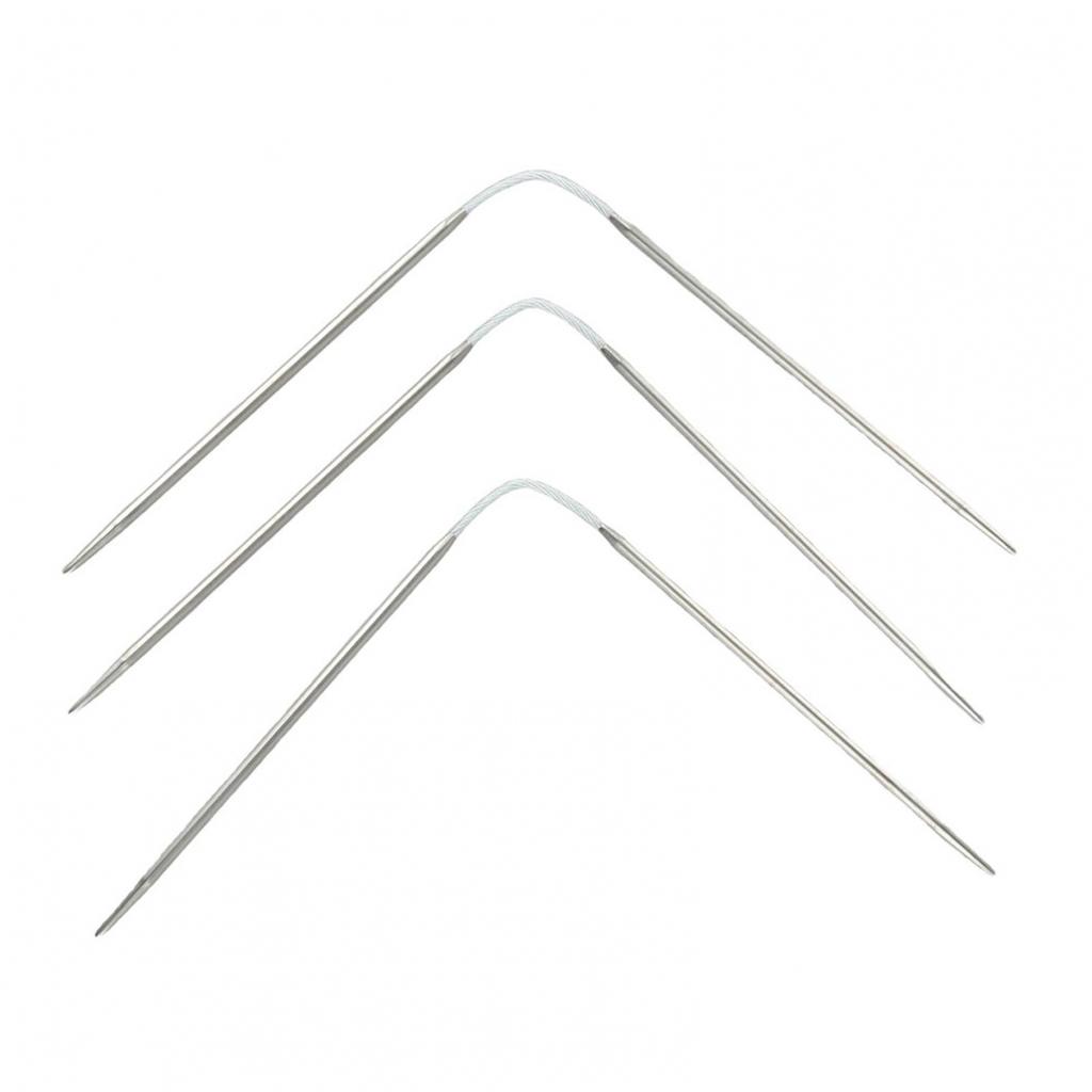 21~23cm Knitting Needles Set 3 Pcs 3.5mm 3mm 4.5mm