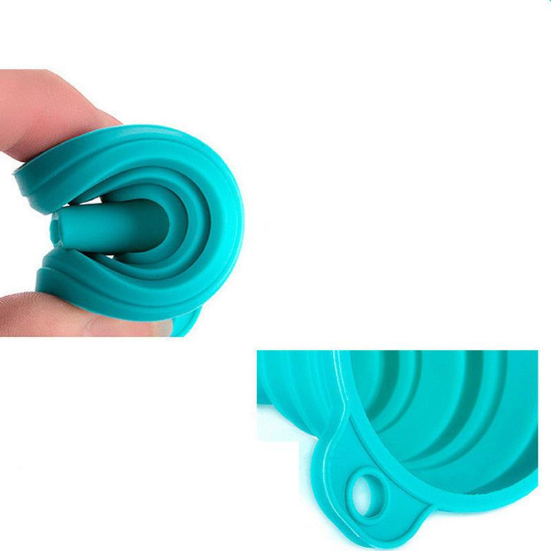 Food Grade Silicone Funnel Mini Silicone Folding Funnel Practical Kitchen Liquid Dispensing Mini Funnel Portable Kitchen Tools