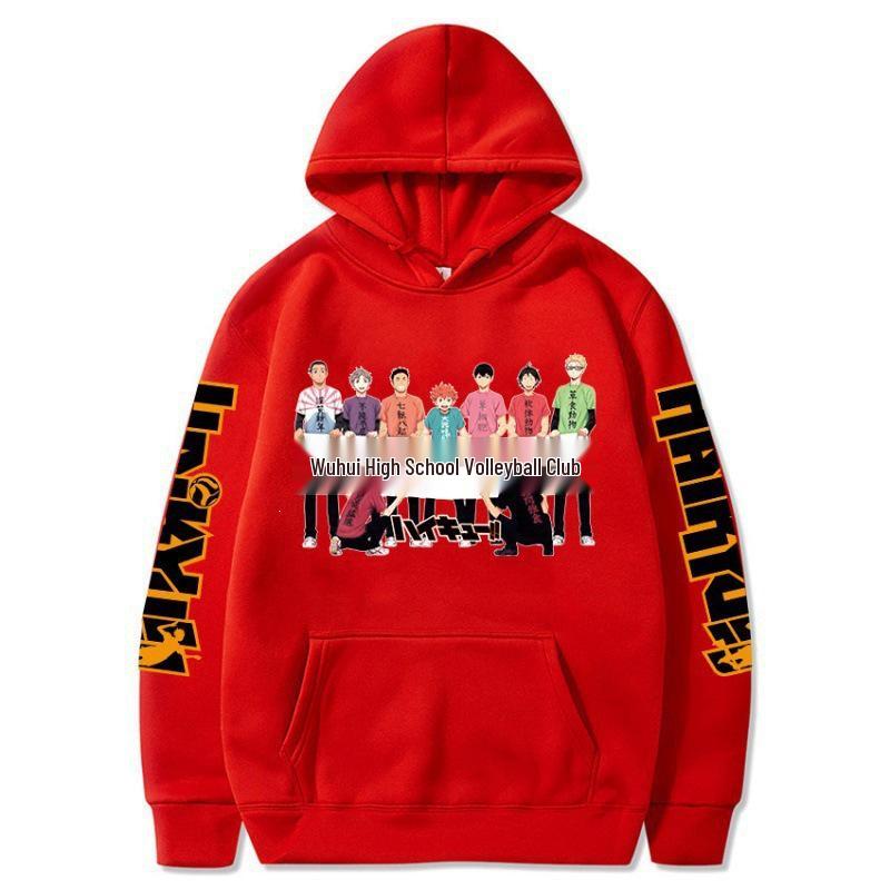 Haikyuu Anime Student Hoodie - Creative Japanese Sweatshirt