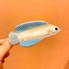 Korean Style Guppy Hair Claw Fish Acetic Acid Hair Claw Silver Arowana Shark Clip  Headwear