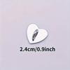 2 Pièces Porte-Charme de Téléphone en Métal en Forme de Cœur Cœur d'Amour Anneau de Doigt pour Téléphone Crochet Auto-Adhésif pour Support Arrière de Téléphone Portable