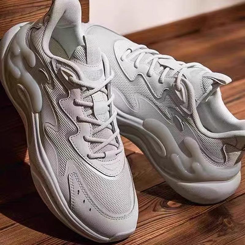 Anta Tide Worship 6.0 Fashion Comfortable Non-Slip Wear-Resistant Low-Top Casual Shoes Men Sneaker Gray 112518841-3