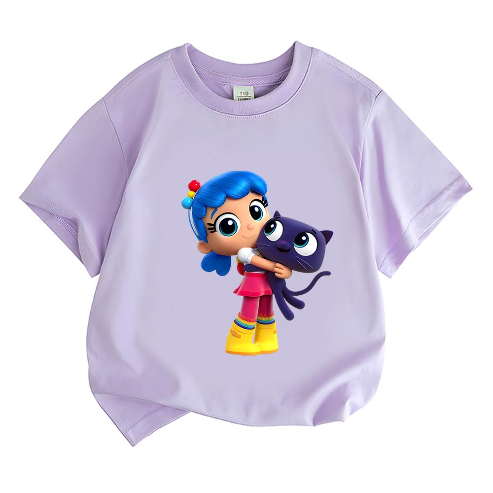 True and The Rainbow Kingdom Cartoon Print Kids Tshirt Casual Kawaii Boys Girls Tee-shirt Funny Graphic Cotton Short Sleeve Tees