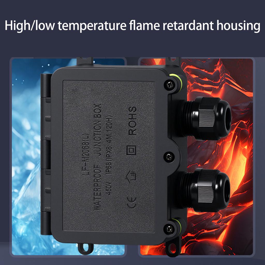 Multipurpose Waterproof Designs Outdoor Junction Box 5 8mm Rating Accessory for Undergrounds Electrical Connection