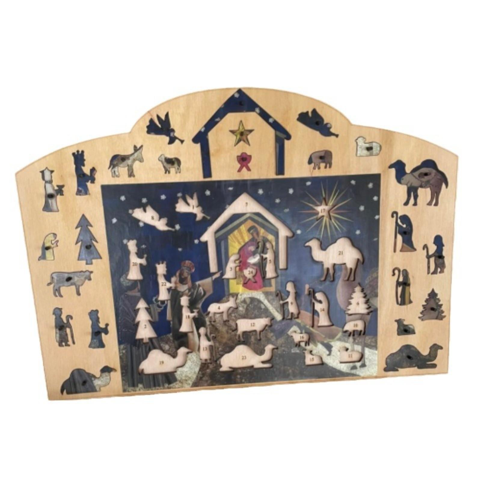 

Рождественский обратный отсчет Головоломка Украшение Головоломка Домашний Настольный Орнамент One Size белый