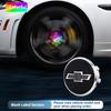 4 PCS ABS+LED 60mm Badge Car Wheel Center Caps Auto Parts for Chevrolet Cruze Captiva Lacetti Spark Aveo Orlando Camaro