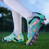 Men's Low-top Football Boots Large Size Long Nails PU Leather Boys Soccer Shoes Nailing Anti-slip Football Boots