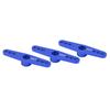 3Pcs 25T Aluminum Alloy RC Servo Arm Horn Long Type for 1 10 Remote Control Car Upgrade PartBlue