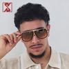 Oversized Retro 80s Vintage Aviator Sunglasses Men Classic Eyewear Unisex Clear Lens [SHEEN KELLY]