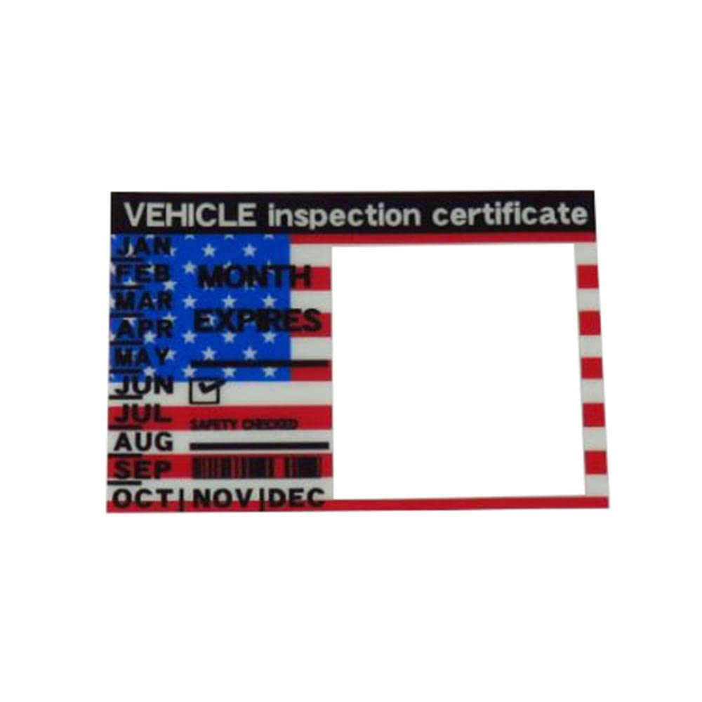 

США USB-013 Наклейка техосмотра автомобиля Approx. 75 x 50