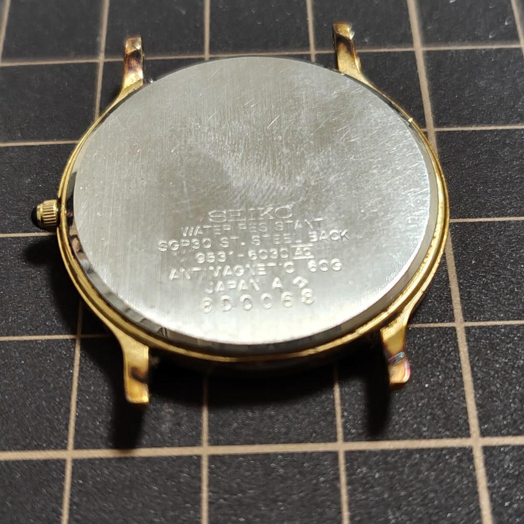 SEIKO Dolce Powder Snow Dial Watch Face Only [Working Condition] 9531-6030 (Management K26)
