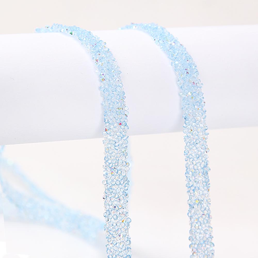 

Self-Adhesive Rhinestone Strips for DIY Accessories: Resin Stickers for Shoes, Bags, Clothing, Jewelry. 1 Meter