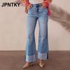 JPNTKY Women's Fashion Casual Solid Color Print Pants & Capris