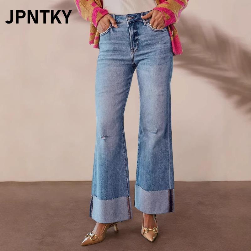 JPNTKY Women's Fashion Casual Solid Color Print Pants & Capris