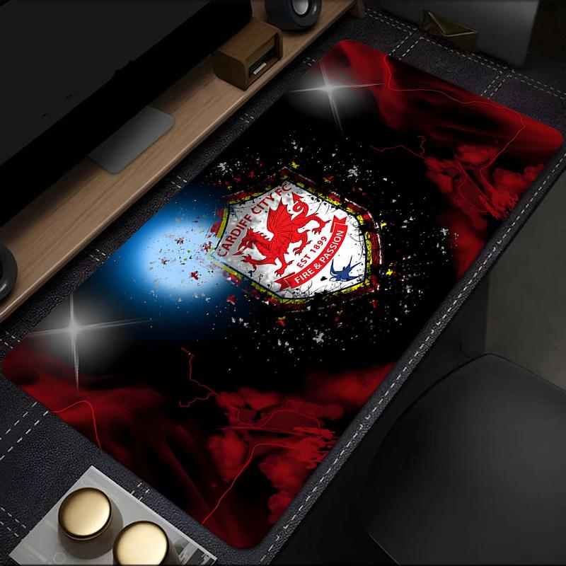 Football Club Cardiff Mouse Pad, Rubber Base, Mouse Pad for Gamers and Office Use, Gaming Desk , Easy To Clean Mat Christmas fan gifts