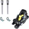 4 Sets Bicycle Titanium Alloy Pin Caliper Screws Brake Pad Bolt M4 Disc Brake Caliper Bolt with Clips Compatible with Shimano