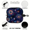 2D-Celestial Galaxy Mandala Print Eyewear Organizer, Sunglasses Case, Soft Protective Spectacle Pouch, Portable Travel Accessories for Women