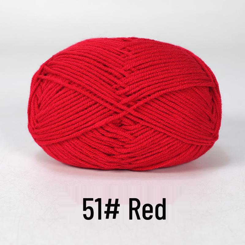 Baby 4-lagiges Milchbaumwollgarn zum Stricken von DIY-Schals oder Decken