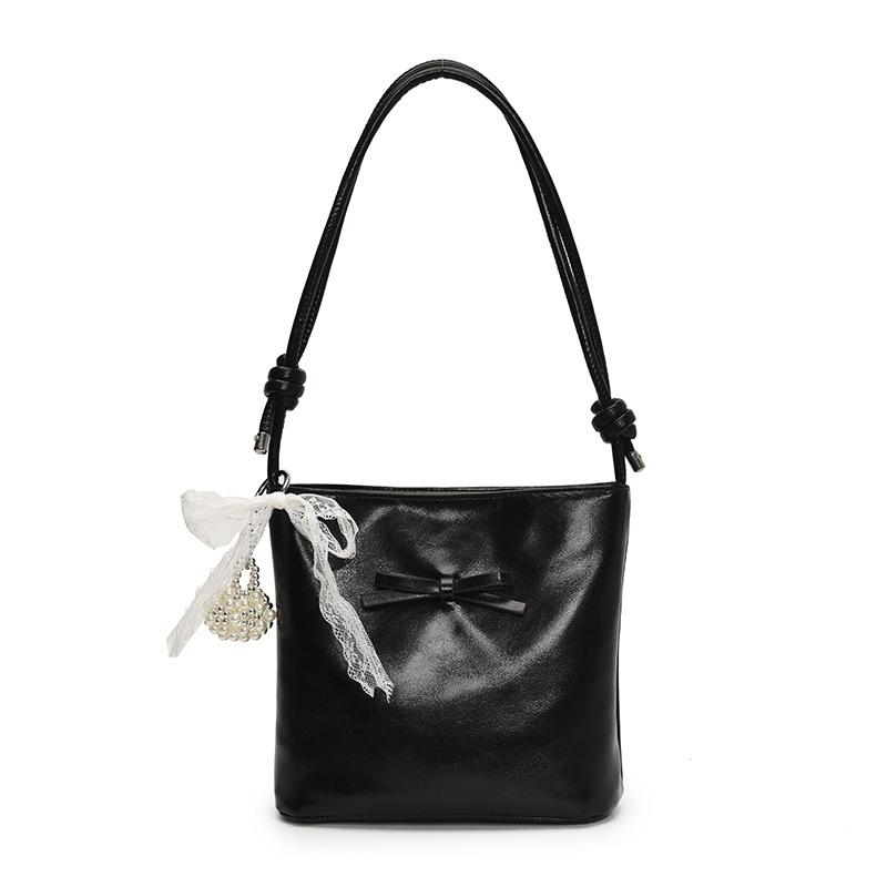 Fashion Bow Handbag Women's New Versatile Shoulder Underarm Bag