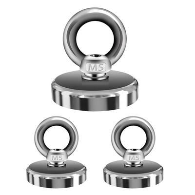 Kspowwin Superstarke Magnete 80kg Gewicht Leistungsstarke Magnete für 3er-Pack Haken, Kapazität, 4,8cm Durchmesser, Büro/Geschäft/Badezimmer/Außenbereich/Wand