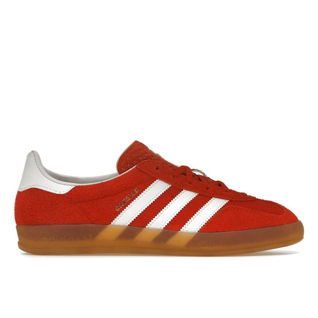adidas Gazelle Bold Orange Gum Damen Sneakers Wolkenweiß HQ8718
