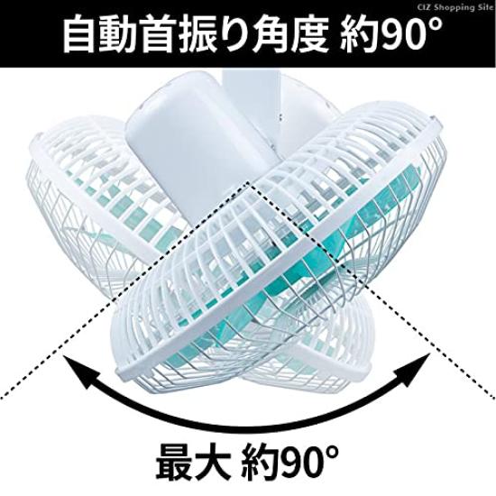 Jet Inoue for 24V Cars Cigarette Lighter Power Multi-Room Fan, 11-inch, (DC24V Supply)