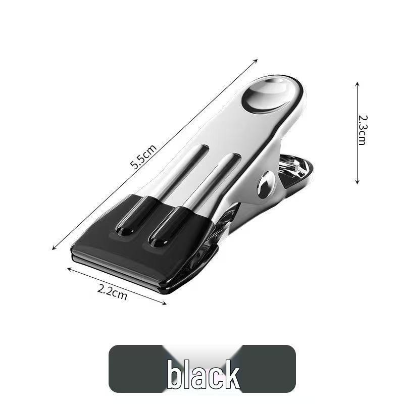 Rustproof Stainless Steel Non-Marking Sock Clips for Dorm & Household Drying.