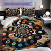 1PC Music, Guitar Theme Bedding Quilt Set Quilt Cover Pillowcase Home Decoration Birthday Gift (1 * Duvet Cover + 2 * Pillowcase, Without Core)