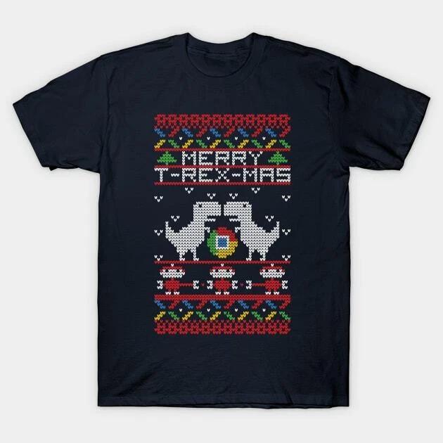 T-Rex-Mas Ugly Christmas Sweater Made in Australia T-Shirt M