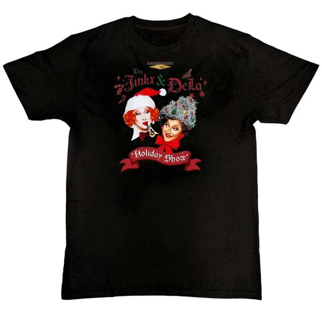 Футболка с графическим принтом Jinkx & Dela Holiday BenDeLaCreme S M L XL 2 3 4 XL XS