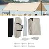Sun Shade Sail Multipurpose Thickened Sunscreen Coating Rainproof Sunshade Canopy for Patio Garden O