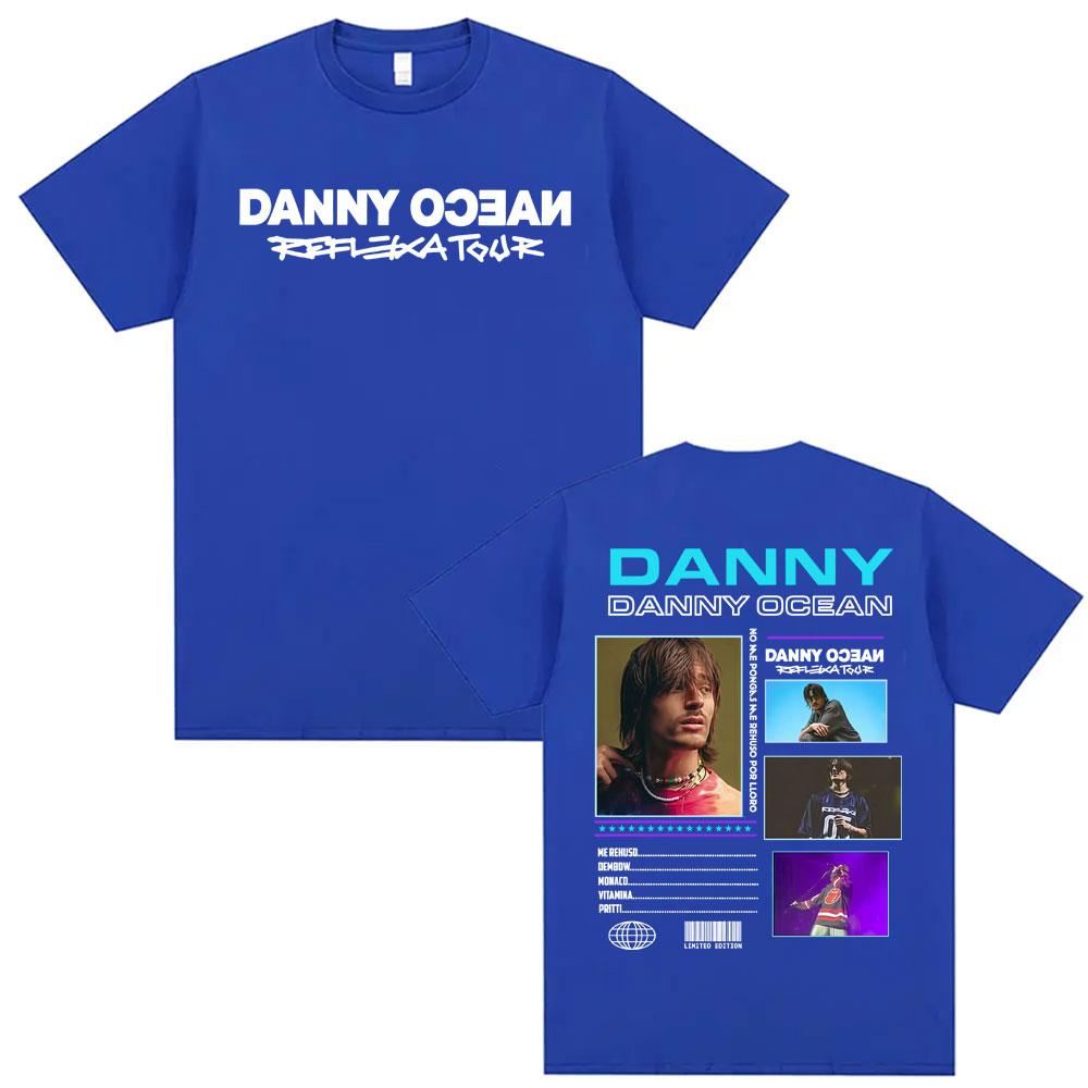 Danny Ocean 2026 Reflexa Tour 2026 Concert T Shirt Mens Clothing Hip Hop Pop Music Summer Shirt 100 Cotton Oversized Tshirt