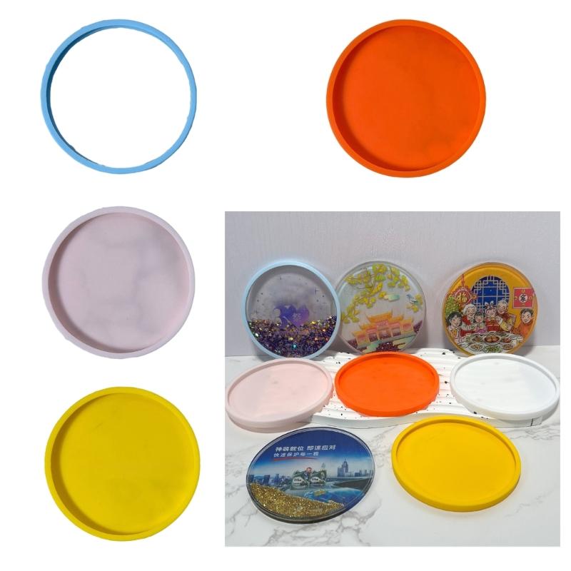 Resin Coaster Silicone Molds Durable Silicone Coaster Molds for Resin Casting Cup Mat Epoxy Resin Mold Crafts Decoration