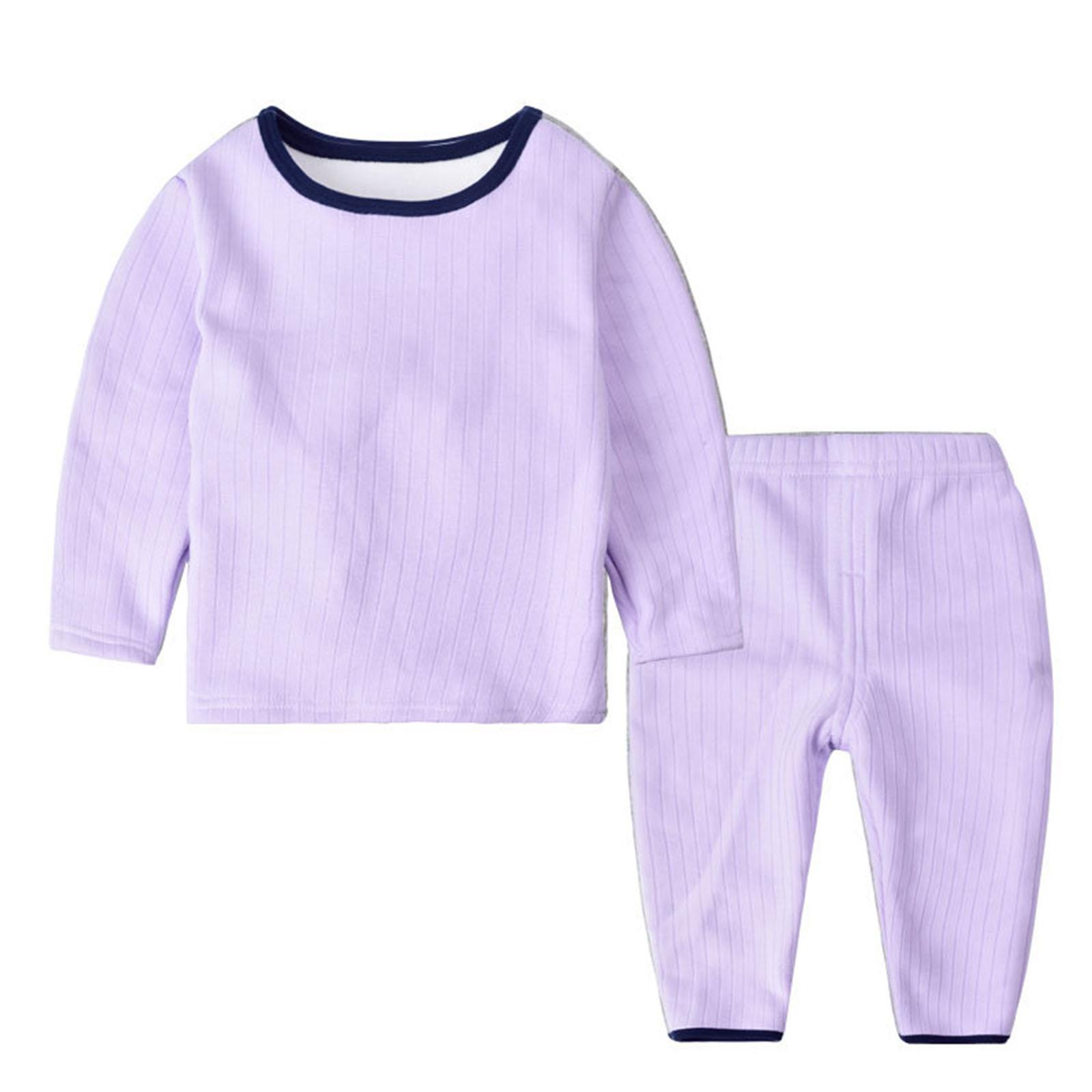 Children s  Fleece-Lined Thermal Underwear Set,  Seamless Clothes, Suitable For Medium And Large Children 130