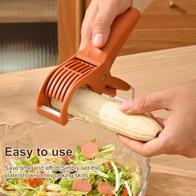 Fatiador Manual de Frutas Picador de Legumes Portátil Criador de Salada com Descascador Multifuncional