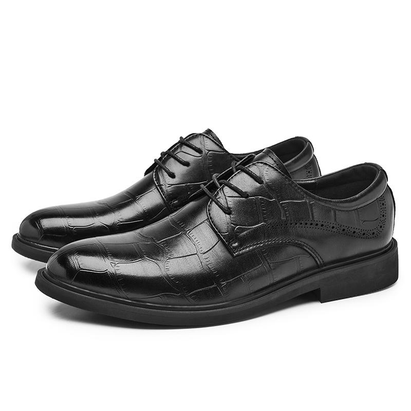 

Модные мужские туфли из кожи в классическом стиле ретро для джентльмена, для отдыха на природе, для деловых вечеринок, для офиса, свадьбы, большие размеры 39-47 47 чёрный