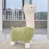 Oversized Alpaca Stool - Internet Famous Creative Plush Animal Seat, Living Room Floor Decor & Housewarming Gift, Furniture