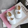 Toddler Infant Kids Baby Girls Butterfly Knot Princess Leather Shoes Sandals