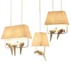 Nordic living restaurant LED chandelier pendent lights magpie bird home decoration lamp designer creative American hanging lamp