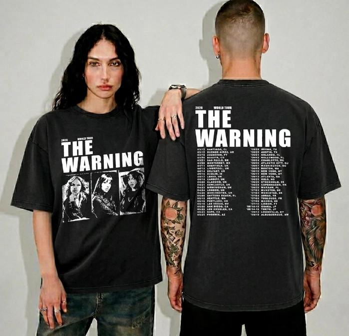 Neues The Warning World Tour 2026 Shirt Hard Rock Band T-Shirt rep , Alle Größen S-3XL