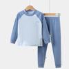 Warm Children's Pajama Set: Plush Long Sleeve Top & Trousers for Boys & Girls (Autumn/Winter)