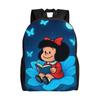 Mafaldas Blue Butterfly Fashion Backpack Outdoor High School Work Daypack for Men Women College Shoulder Bag
