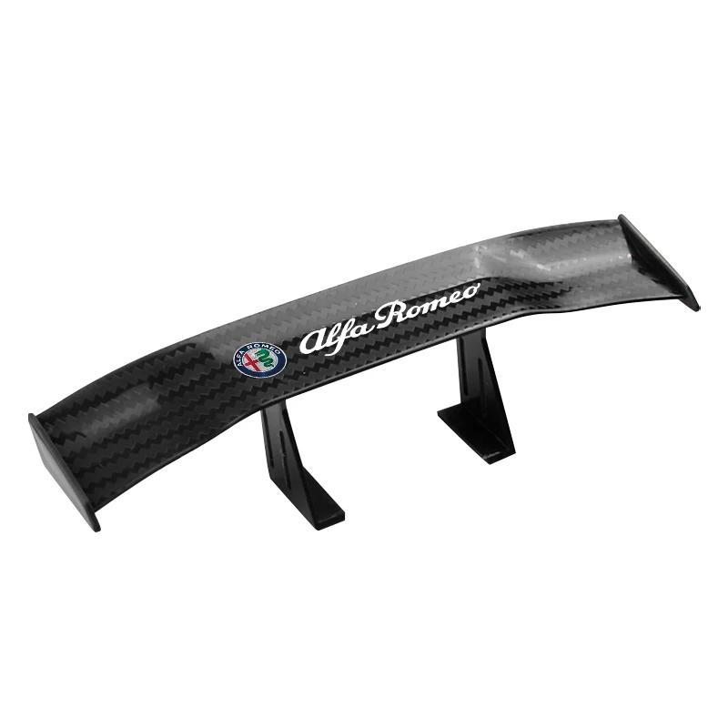 Para Alfa Romeo Mini Spoiler 3D Asa Traseira do Porta-malas Lip Spoiler Adesivos Para Alfa Romeo Giulia Giulietta 156 159 147 Mito Stelvi