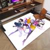 Custom KPop Demon Hunters Mat Personalized Name, Polyester Washable Indoor Entryway Rug, Gift for Christmas, Easter, Thanksgiving Day