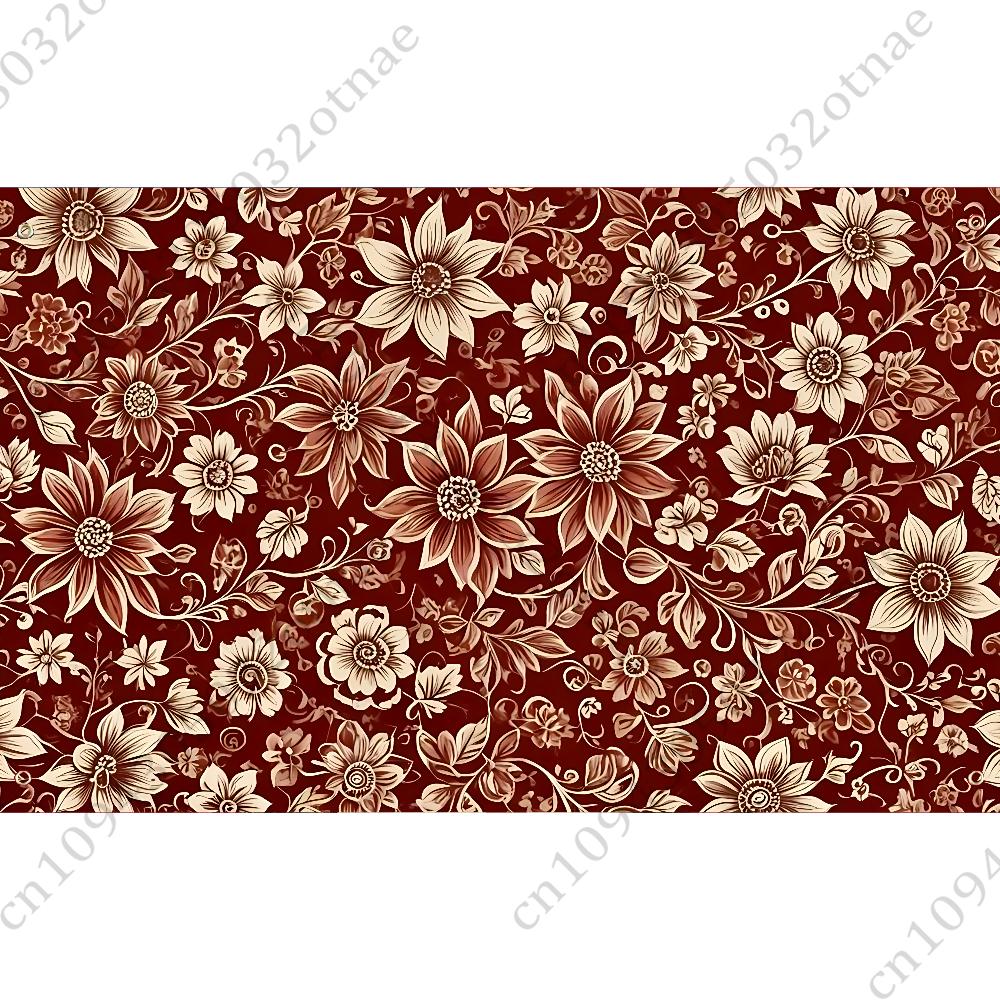 Persian Carpet Floral Pattern Flag Tapestry Funny Banner For College Dorm Room Bedroom Outdoor Living Room Wall Art Decor Party