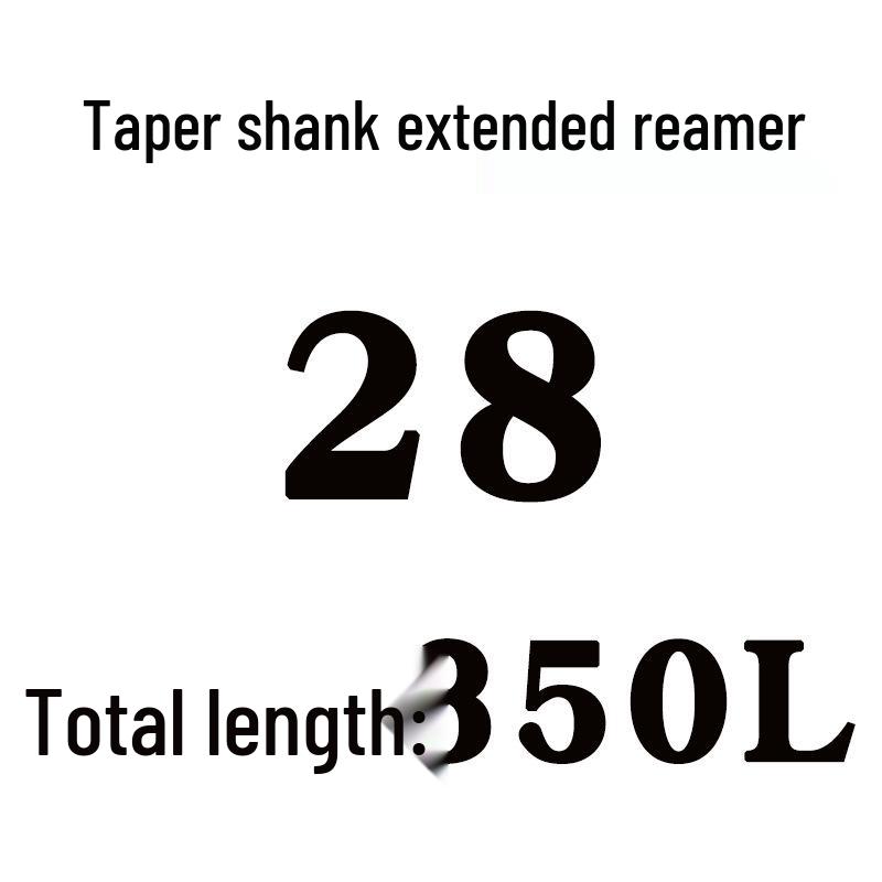 Extra Long High-Speed Steel Taper Shank Machine Reamer for Deep Holes, Sizes 16, 18, 20, 22, 24, 25, 30, 40