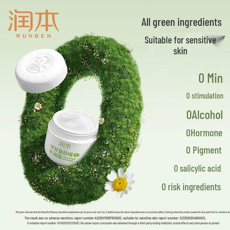 RUNBEN Children's Chamomile Skincare 3-Piece Set